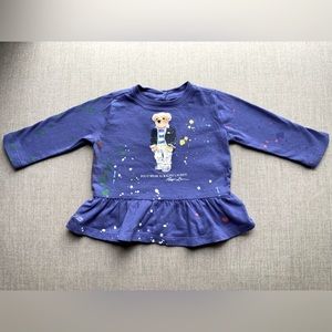 Polo Bear by Ralph Lauren jersey peplum top